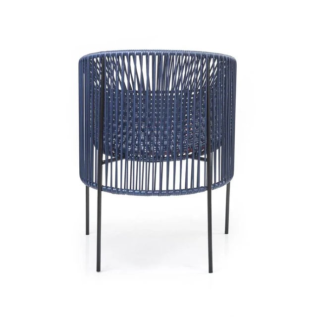 Blue Caribe Chic Dining Chairs by Sebastian Herkner, Set of 4 For Sale - Image 6 of 10