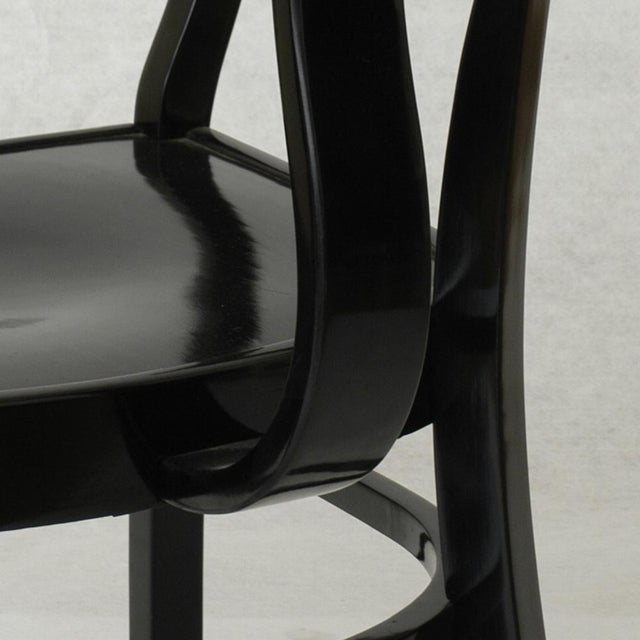 Bauhaus Constructivist Bentwood Back Sprung Armchair Mod. 411 by J. Heisler, 1930s For Sale - Image 3 of 16