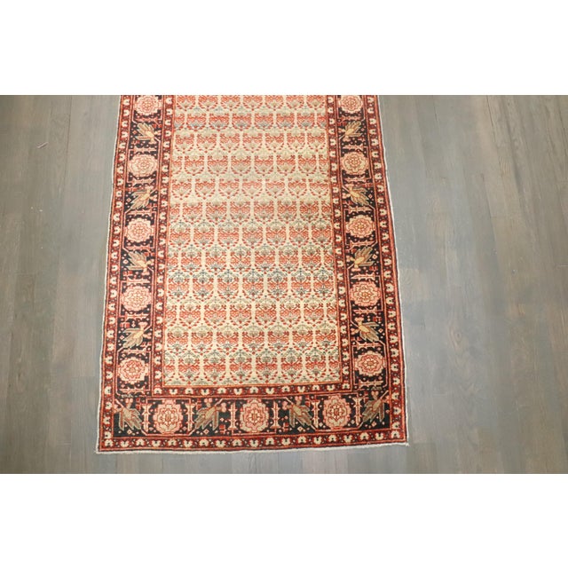 19th Century 19th Century Zabihi Collection Ivory Tabriz Haji Jalili Fine Persian Runner - 2'7" x 16'9" For Sale - Image 5 of 7