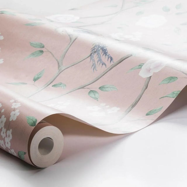 Inspired by 18th-century handpainted Chinese wallpapers, Paradise Birds is a poetic rendering with just the slightest...