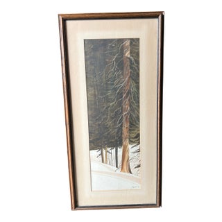 1970s Framed Art “How Many Winters” Signed Alexander For Sale