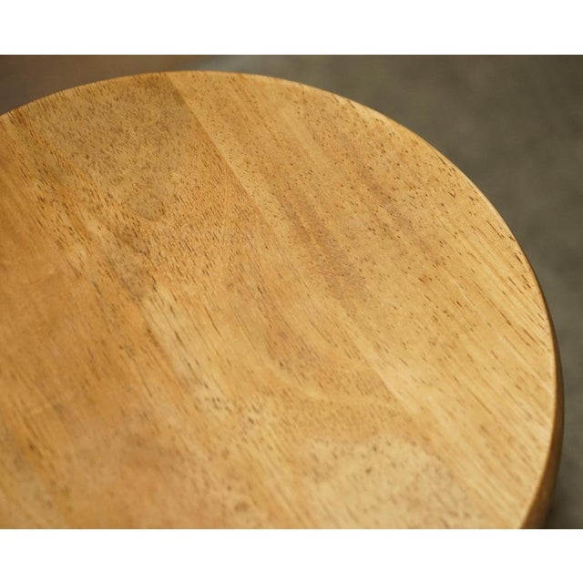 Hand-Carved Oak Table Stools, Set of 4 For Sale - Image 9 of 18