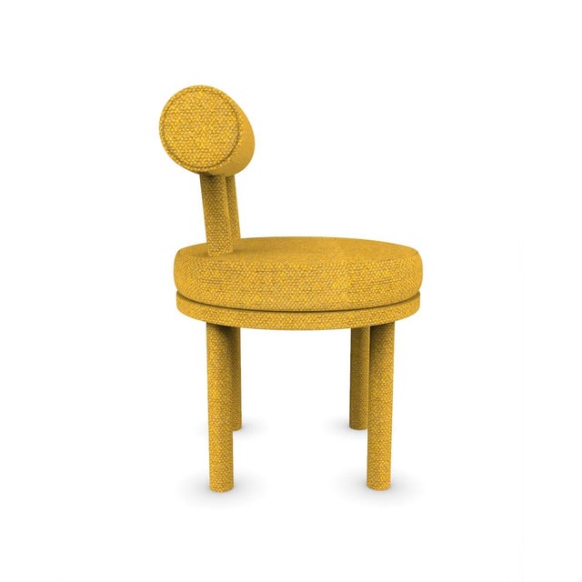 Contemporary Moca Chair in Safire 17 Fabric by Studio Rig for Collector For Sale - Image 3 of 7