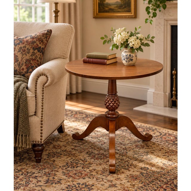 Ethan Allen British Classics Lamp Table Finish 260 For Sale - Image 9 of 9
