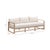 Palata Cream Performance Fabric Outdoor Sofa For Sale - Image 9 of 9