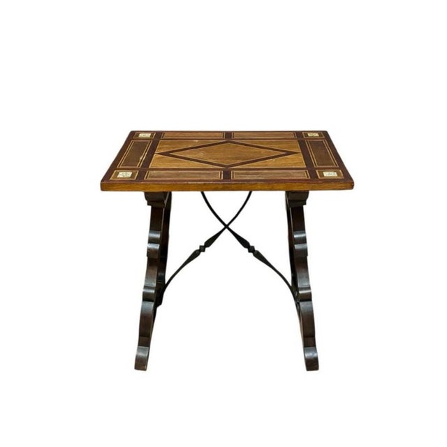 Baroque Low Side Table in Walnut For Sale - Image 3 of 9