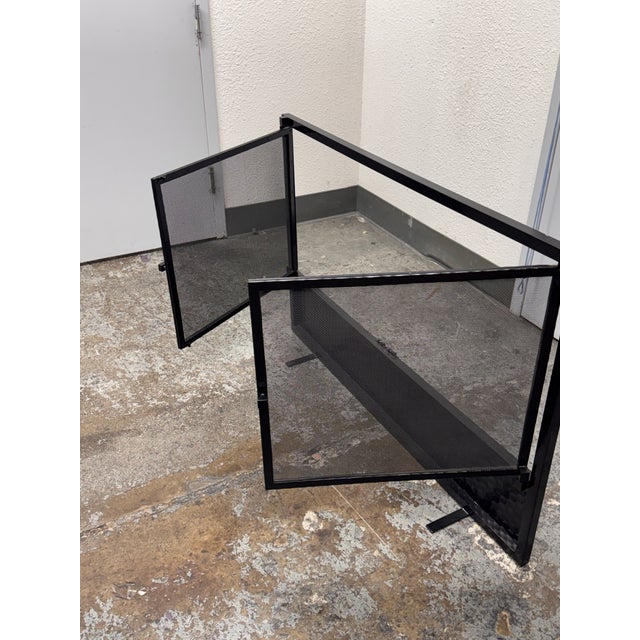 Industrial John Lyle Titan Fireplace Screen For Sale - Image 3 of 12