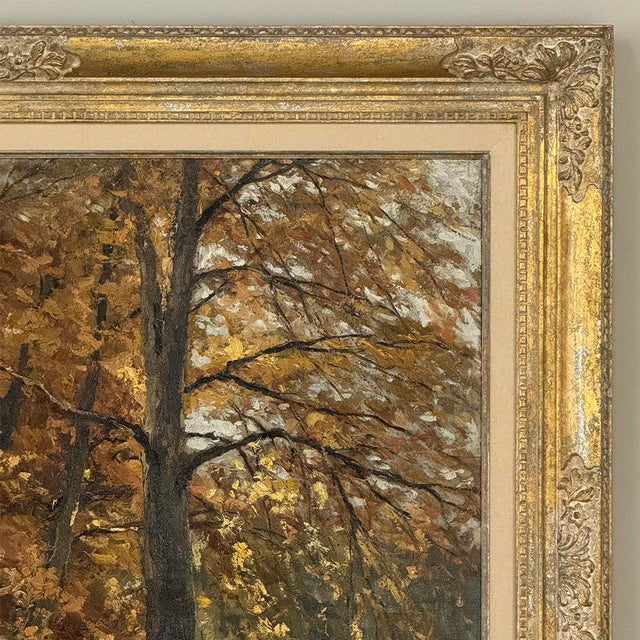 Framed Oil Painting on Canvas by Fernand Ley (1910-1973) 'Path in the Forest' For Sale - Image 9 of 17