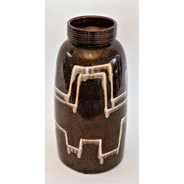 Scheurich Keramik West German Ceramic Vase. Nice large size of 21" tall.