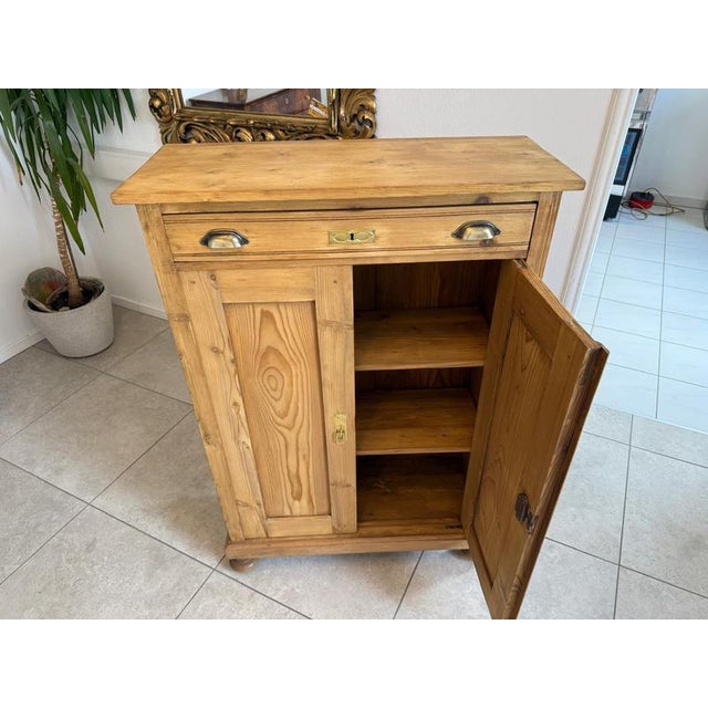 Brown Gründerzeit Vertiko Shop Cabinet in Wood For Sale - Image 8 of 12