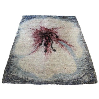 Woven Tapestry Rug by Eleen Auvil Titled 'Amaryllis', 1981 For Sale