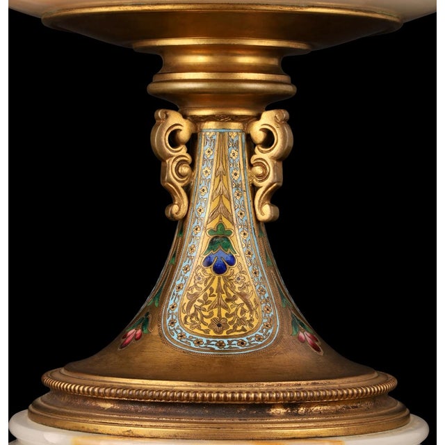 Napoleon III Cup in Onyx and Gilt Bronze with Polychrome Enamel, 1880 For Sale - Image 13 of 14