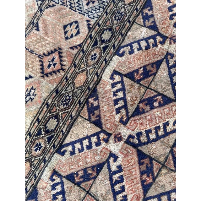 Turkmen Wool and Silk Rug, 1970s For Sale - Image 14 of 18