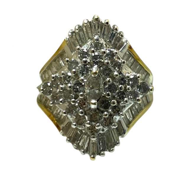 18th Century 18th Century Diamond Cluster Ring Size 6.5 For Sale