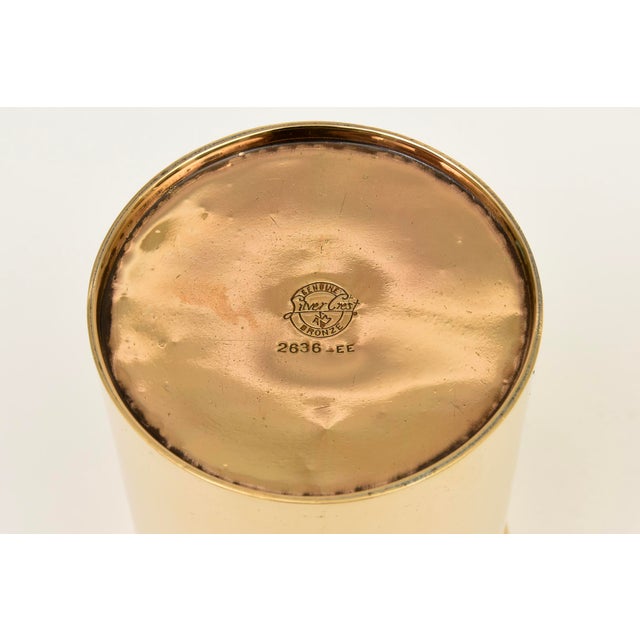 Vintage Bronze and Sterling Silver Horse Medallion Box by Silver Crest, 1950's For Sale - Image 10 of 11