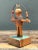 Brown Vintage Wood and Metal Figurative Found Object Sculpture For Sale - Image 8 of 12