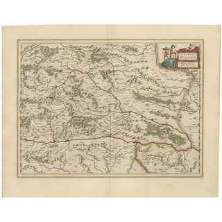 Map of Styria by William Blaeu, 1645 For Sale
