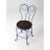 Early 20th Century Blue Ice Cream Parlor Chair For Sale - Image 4 of 9