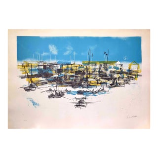 Nicola Simbari, Marina, Original Lithograph by Nicola Simbari, 1977 For Sale