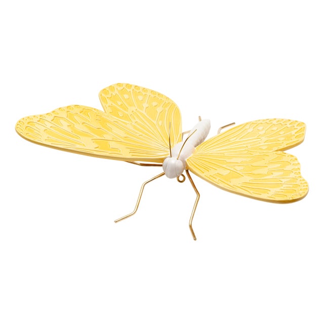 Asian Butterfly in Yellow by Mambo Unlimited Ideas For Sale