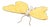 Asian Butterfly in Yellow by Mambo Unlimited Ideas For Sale