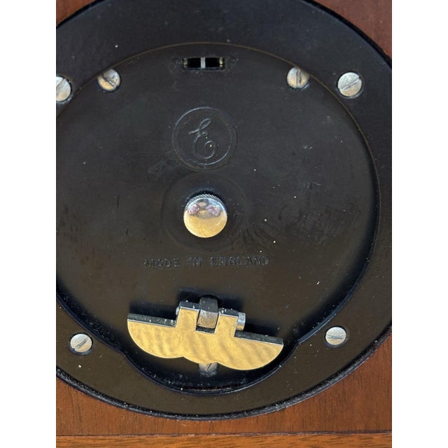 Brown Small Bracket Clock from Elliot For Sale - Image 8 of 9