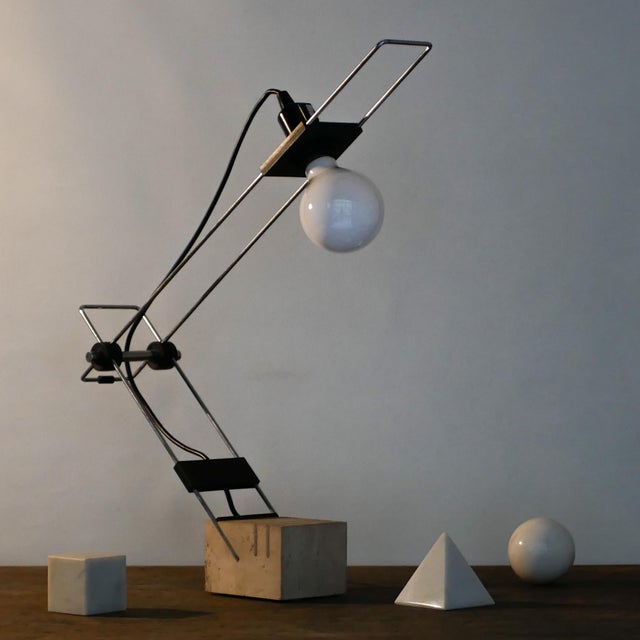 1970s Italian Brutalist Travertine Lamp, 1970s For Sale - Image 5 of 16