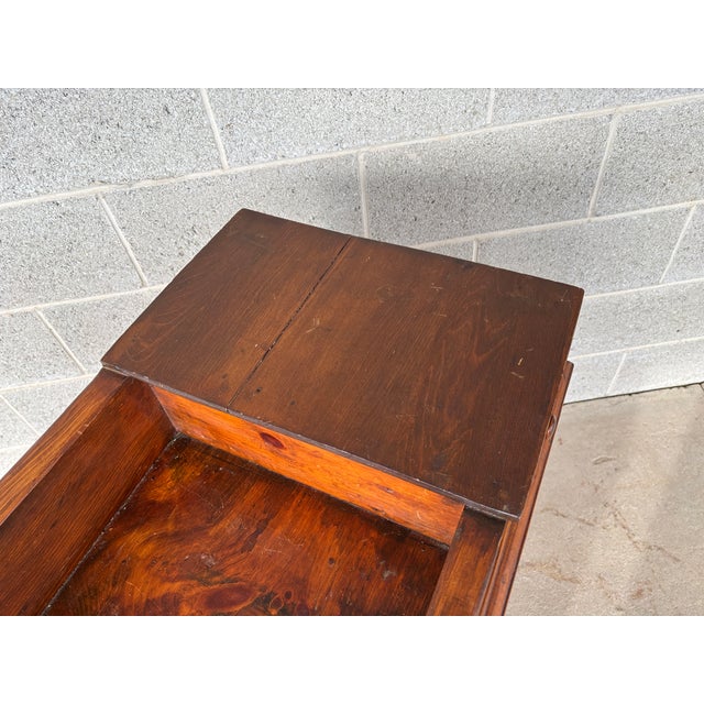 Mid 19th Century Primitive Antique Pine Dry Sink - Cupboard For Sale - Image 5 of 13