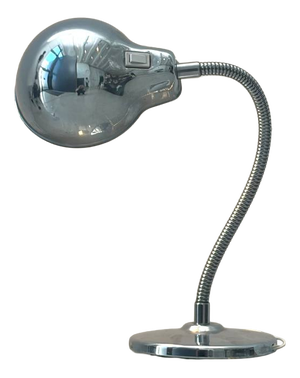 Chrome Table Lamp with Gooseneck, Italy, 1960s