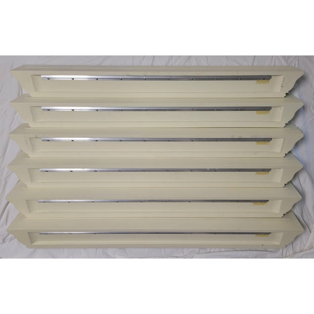 Pottery Barn 48 in Pottery Barn Crown Molding Picture Ledge Floating Shelves For Sale - Image 4 of 5