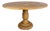 French Provincial Parquetry Drop-Leaf Pedestal Dining Table For Sale