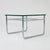 Silver Mid-Century Bauhaus Coffee Table Chrome and Glass, France, 1980s For Sale - Image 8 of 11