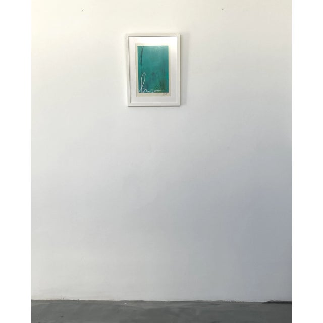 Abstract "Lucent" Original Abstract Acrylic Painting by Jakki Jandrell, Framed For Sale - Image 3 of 9