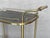 Art Deco Art Deco Brass Dry Bar Cart With Smoked Two Tier Glass For Sale - Image 3 of 12