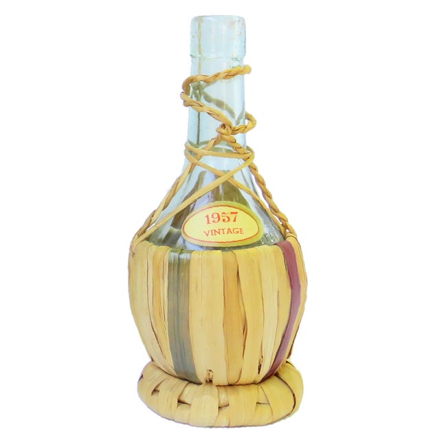 Add some vintage charm to your next dinner party with these old-school type wicker covered bottles. Perfect to display in...