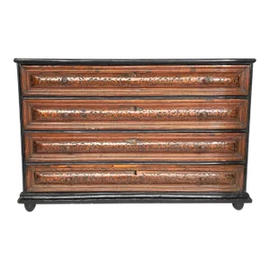 An Antique Italian Chest/ Dresser With a Warrior on Horseback C1750