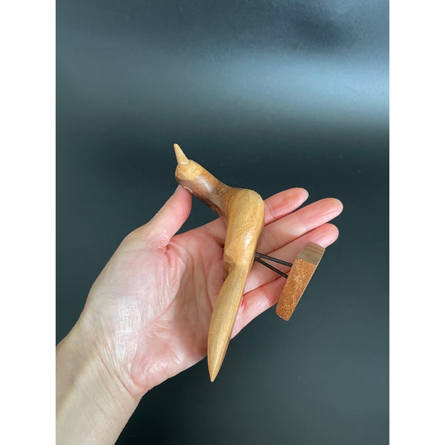 Mid Century Modern Teak Wood Bird For Sale - Image 12 of 12