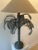Hollywood Regency 1980s Ralph Lauren Style Sarreid Metal Palm Tree Table Lamp For Sale - Image 3 of 11
