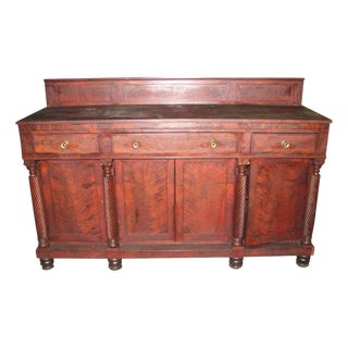 1850s Mahogany Federal Style Side Bar For Sale