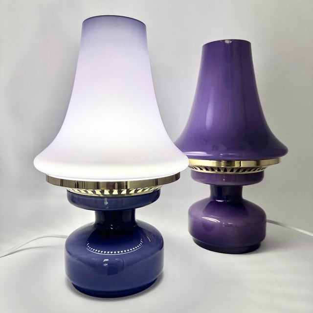 B-124 Table Lamps by Hans-Agne Jakobsson for Markaryd, Set of 2, in Good conditions. Designed 1960 to 1969 This piece has...