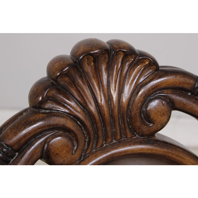 Hooker Leather Top Games Table & 4 Chair Gaming Set For Sale - Image 15 of 18