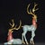 Pair of Vintage Cloisonne Enamel Deer Figures – Gilt Spotted Deer Sculptures For Sale - Image 4 of 9