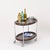 Brown Mid-Century Italian Oval Bar Cart in Chrome and Brown ABS, 1970s For Sale - Image 8 of 14