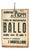 Mid-Century Modern Italian Wooden Advertising Sign, 1970s For Sale