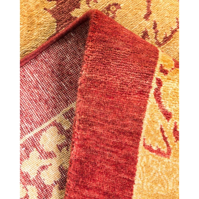 Mogul Collection Hand-Knotted Area Rug - Red 4' 2" x 6' 1" For Sale In New York - Image 6 of 9