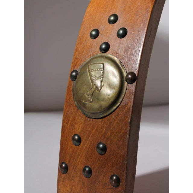 Egyptian Camel Saddle Ottoman, 1950 For Sale - Image 9 of 12