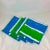 Mid 20th Century Mid-Century Vera Blue & Green Placemat & Napkin Set for Four, Original Tags For Sale - Image 5 of 11