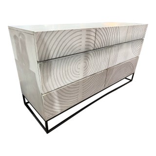 Crate and Barrel "Circulus" Seven Drawer Dresser For Sale