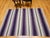 Vintage American Southwestern Kilim Rug, Handwoven Wool, Stripe Pattern, Lavender & Ivory, 4x6 For Sale - Image 11 of 11