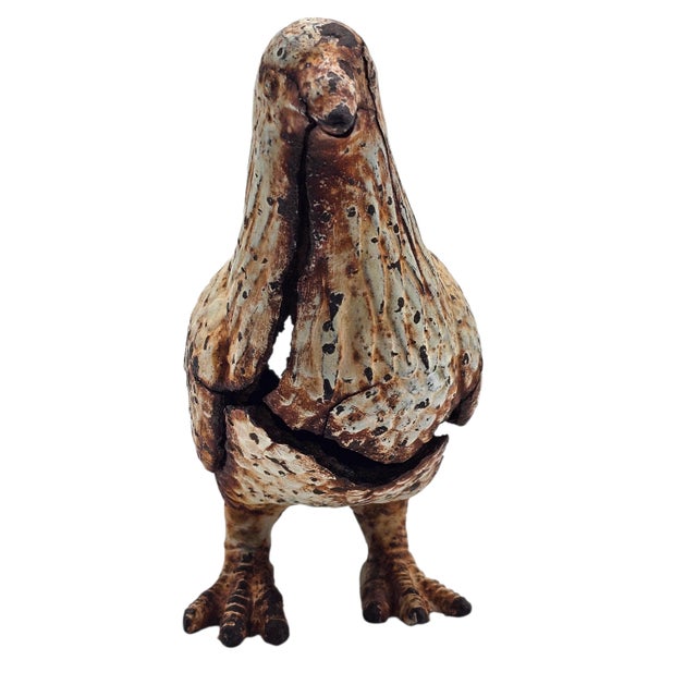 Mid-Century Cast Iron Garden Dove Sculptures, Matched Pair For Sale - Image 13 of 18